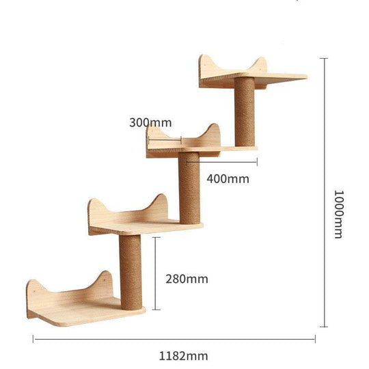 Pet Cat Climbing Frame Wall